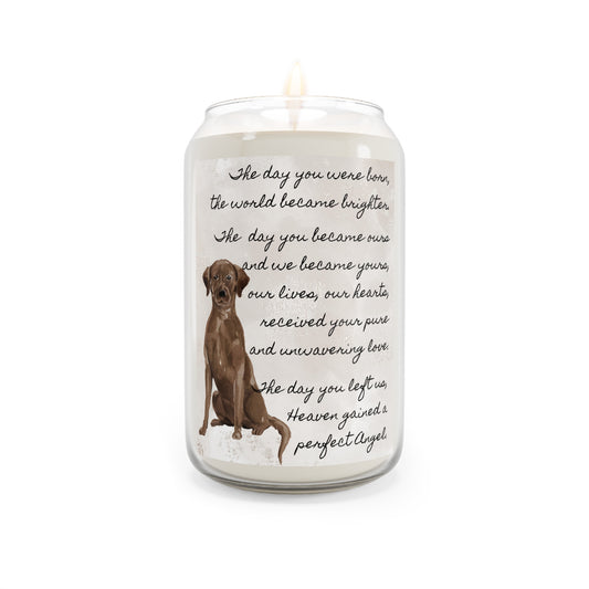 The Day - Chocolate Labrador Retriever Pet Memorial Scented Candle