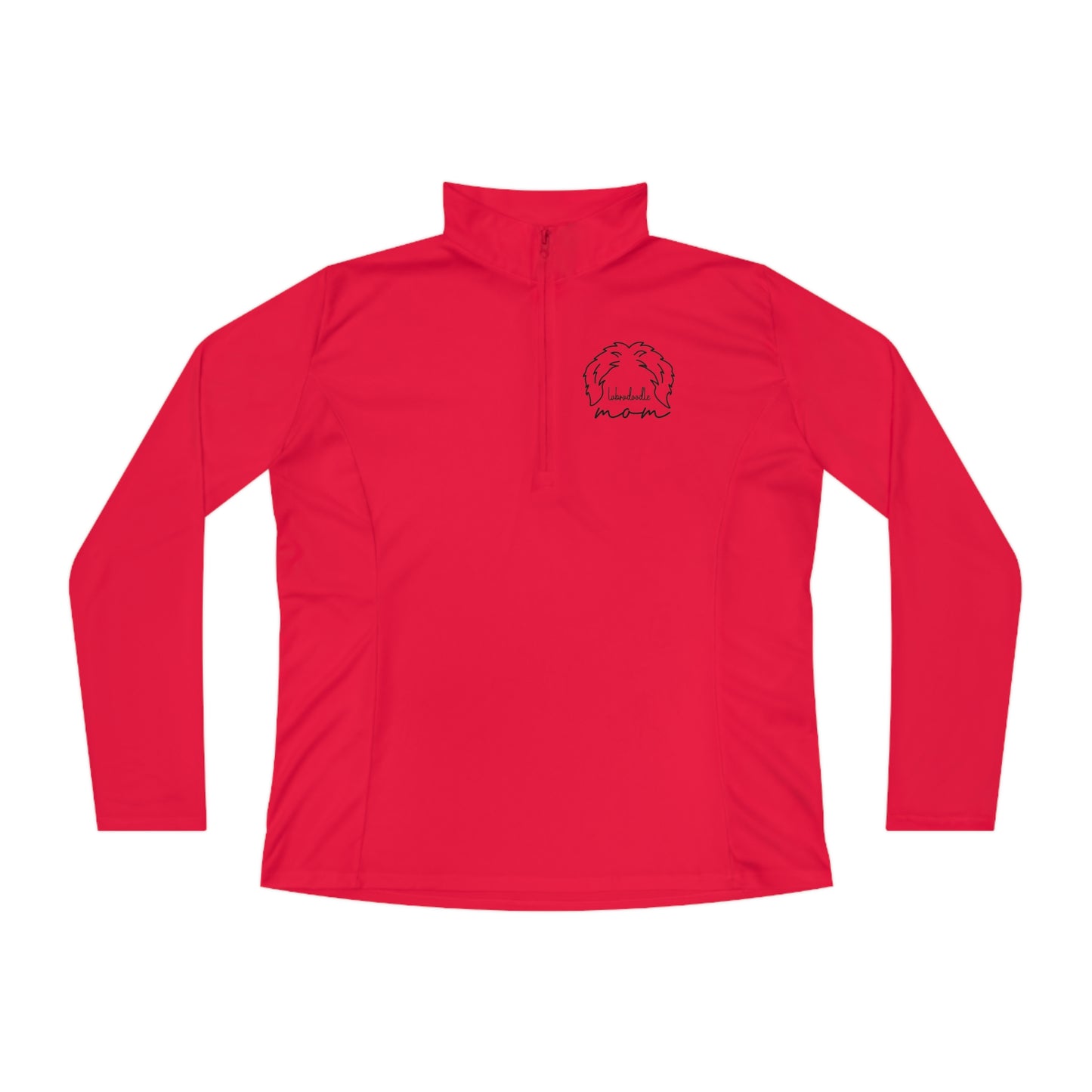 Labradoodle Mom Ladies Quarter-Zip Pullover