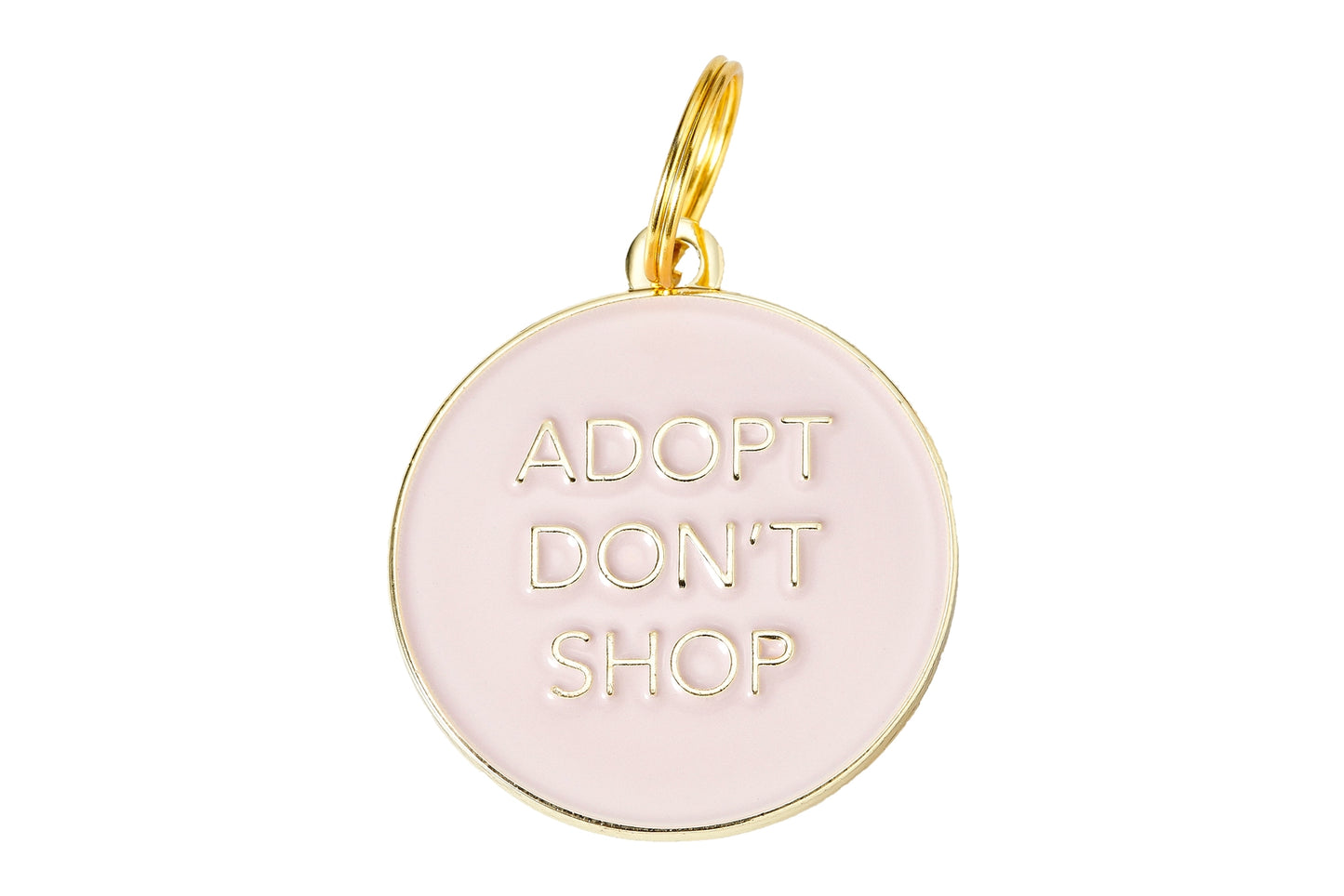 Adopt Don't Shop Pet ID Tag - Pink