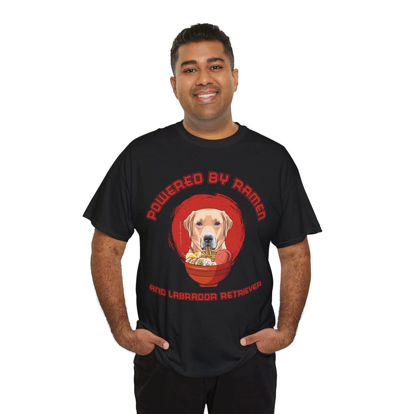 Labrador Retriever and Ramen Unisex Cotton Tee