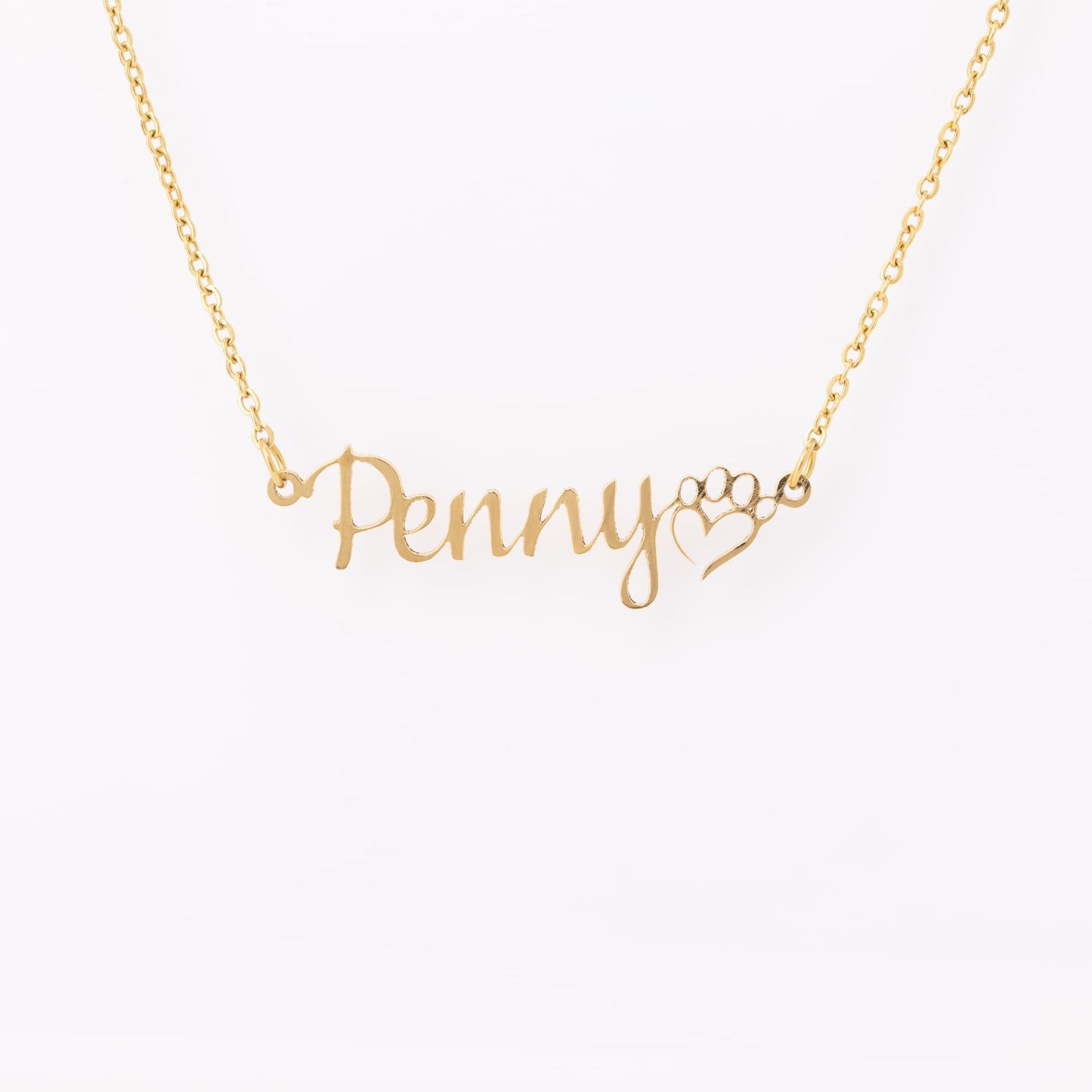 Dog Paw Personalized Necklace
