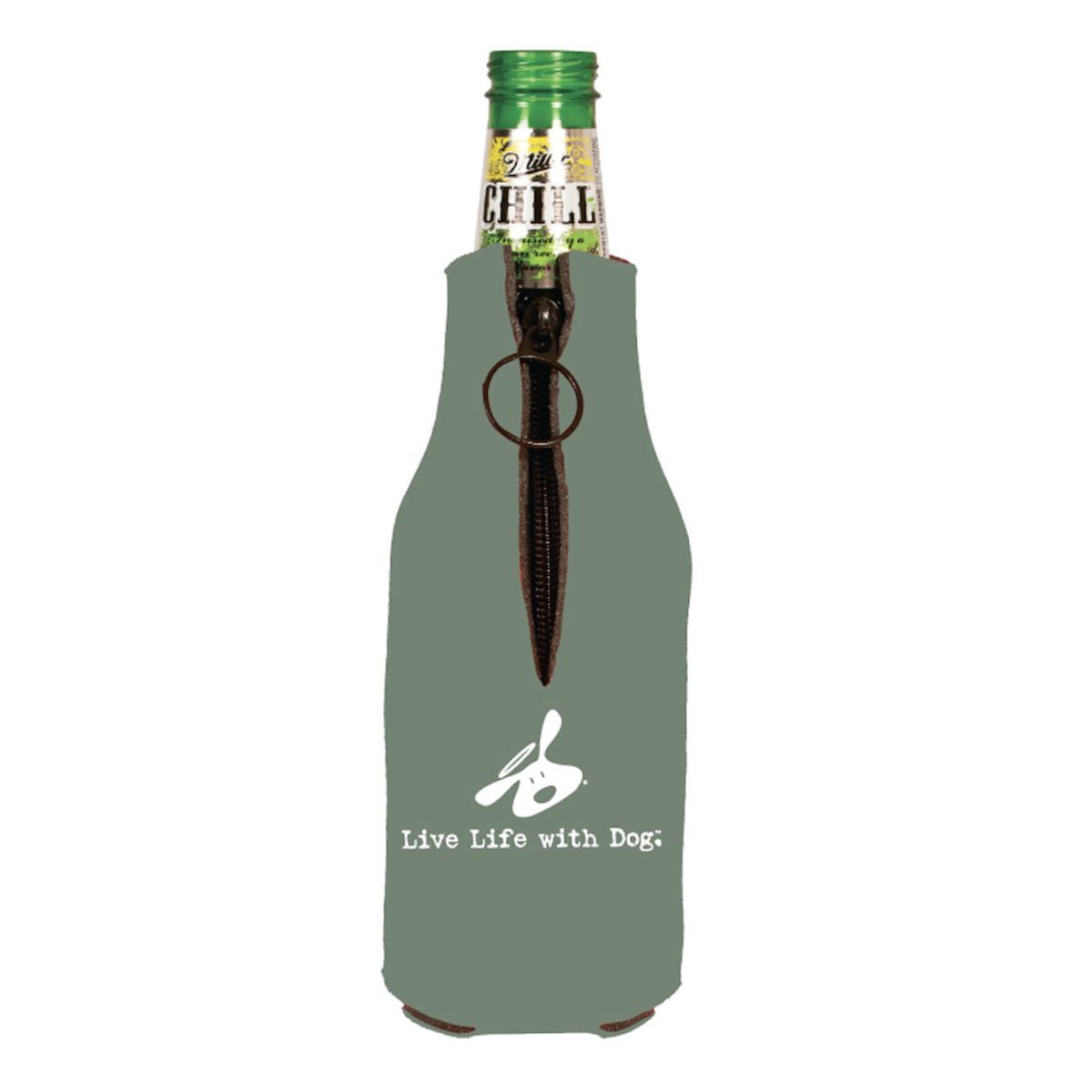 Never Camp Alone Bottle Koozie