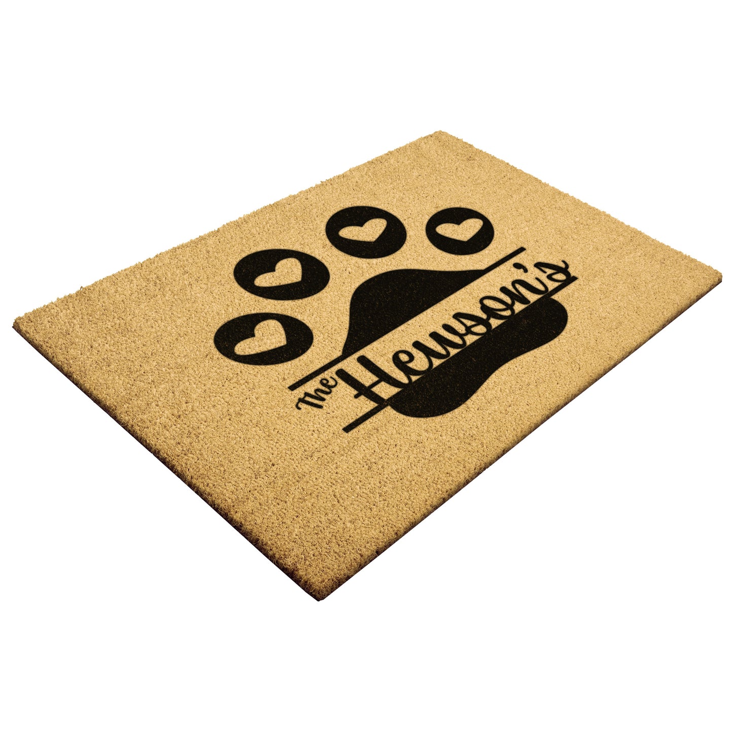 Paw Personalized Coir Doormat