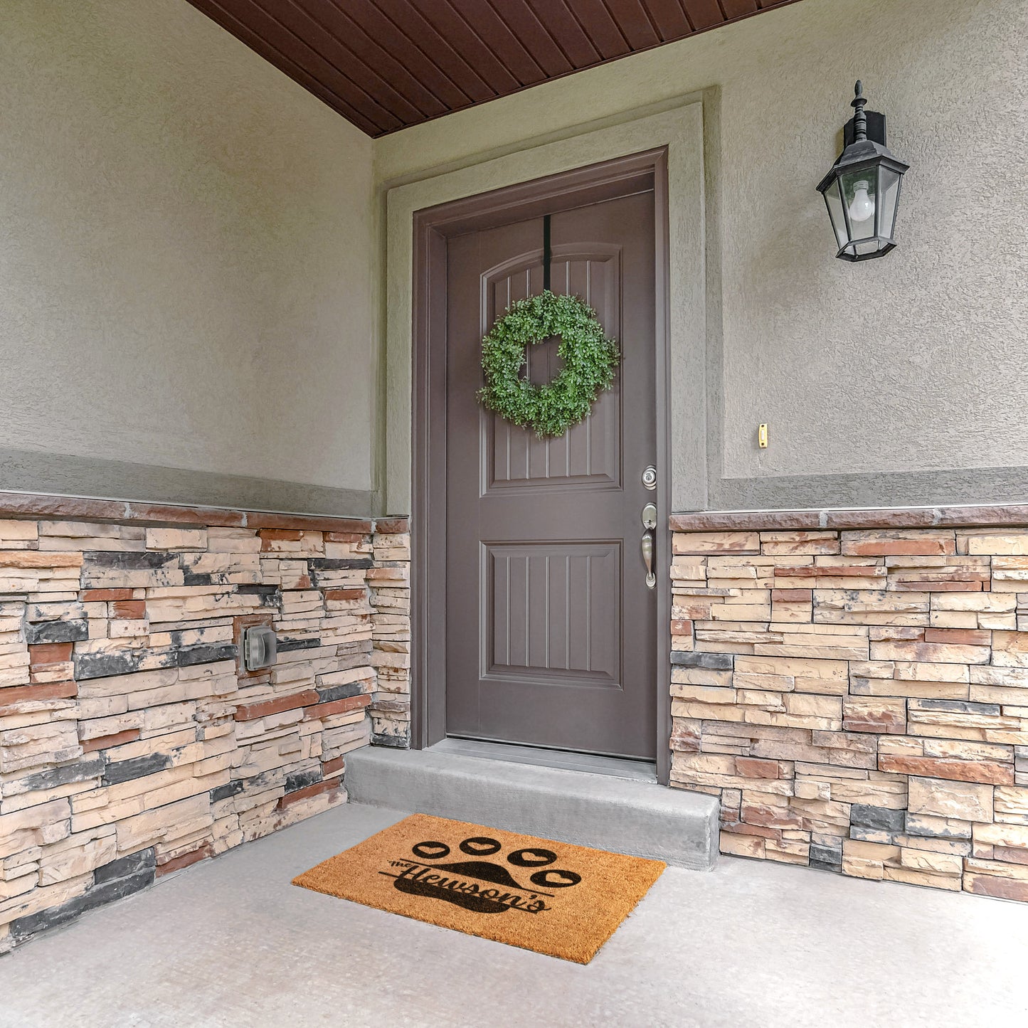 Paw Personalized Coir Doormat