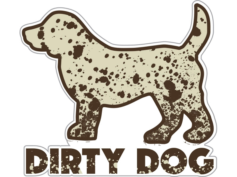 Dirty Dog 3" Sticker/Decal