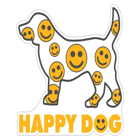Happy Dog 3" Sticker/Decal