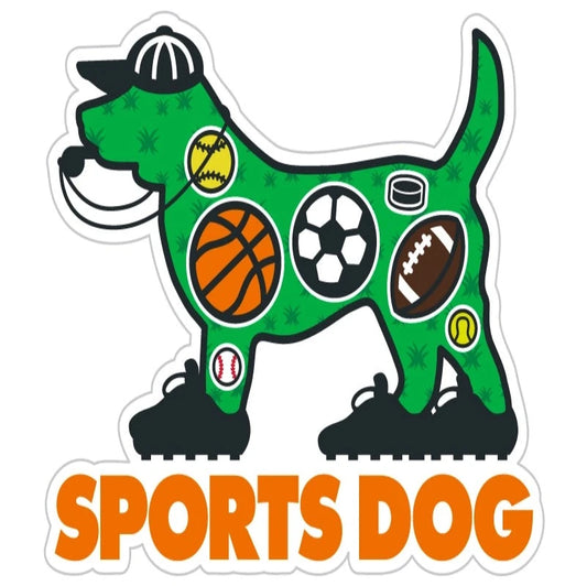 Sports Dog 3" Sticker/Decal