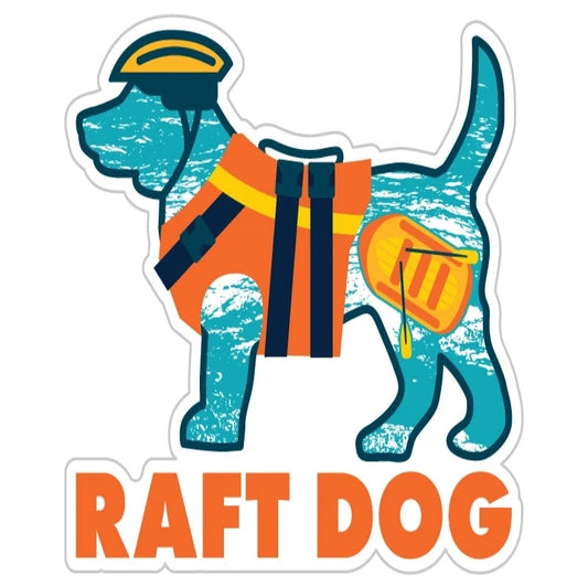 Raft Dog 3" Sticker/Decal