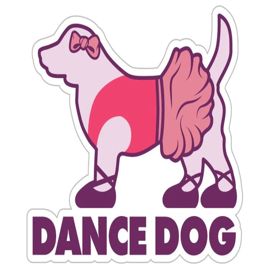 Dance Dog 3" Sticker/Decal