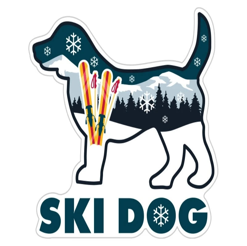 Ski Dog 3" Sticker/Decal