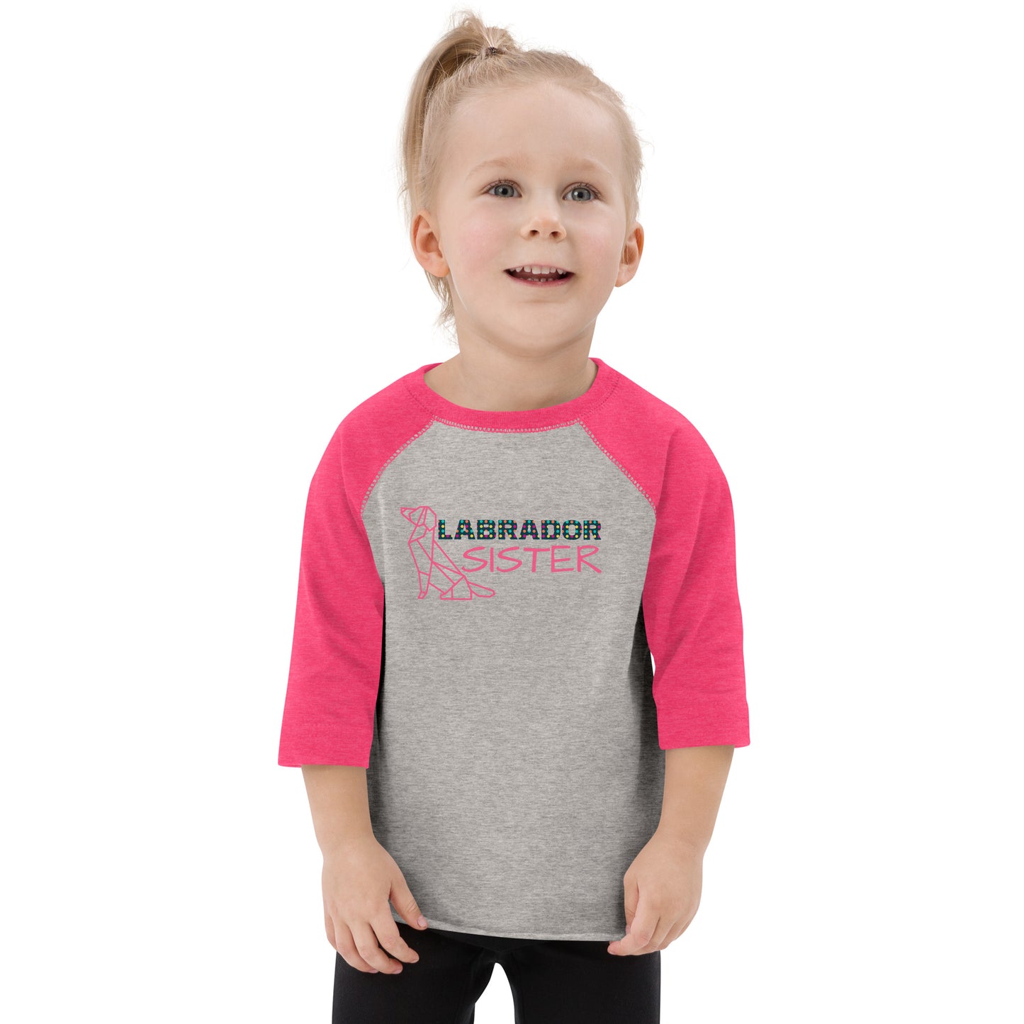 Labrador Sister Toddler Raglan Shirt