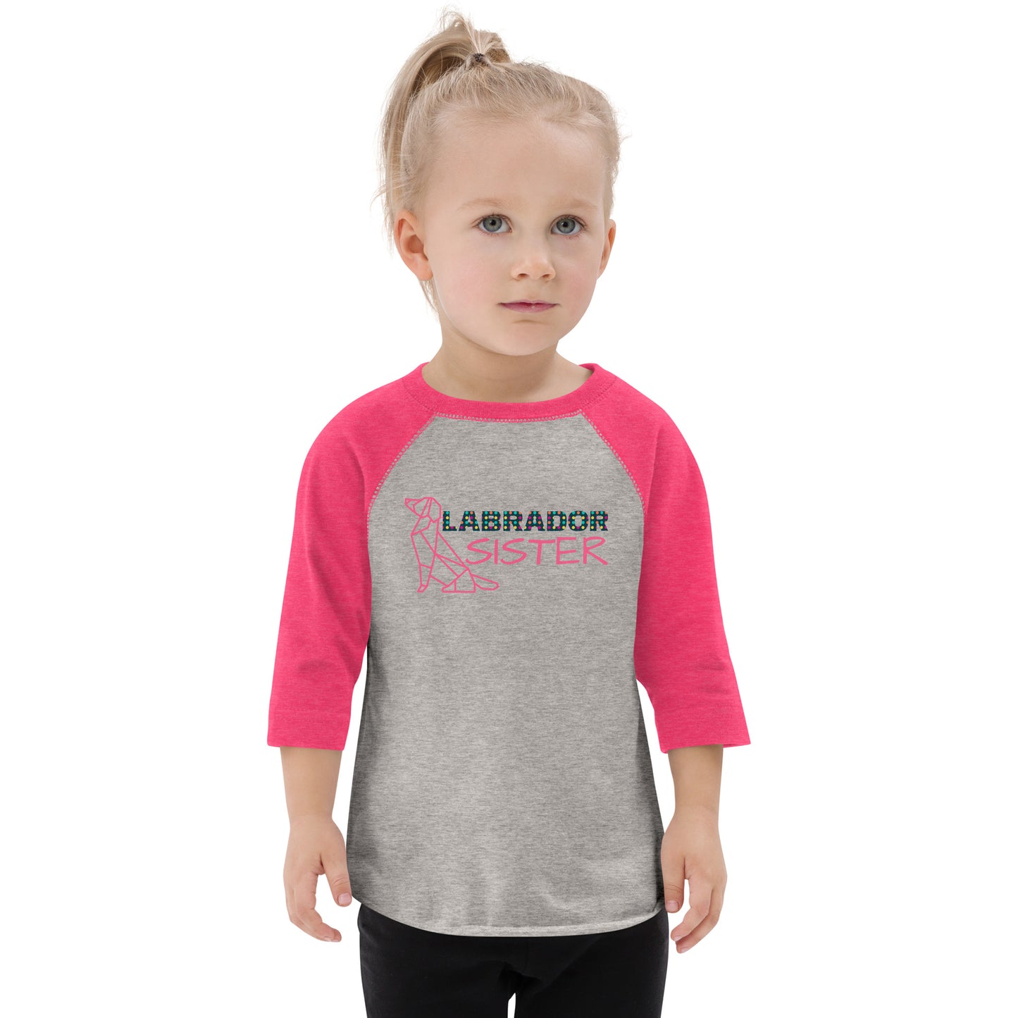 Labrador Sister Toddler Raglan Shirt