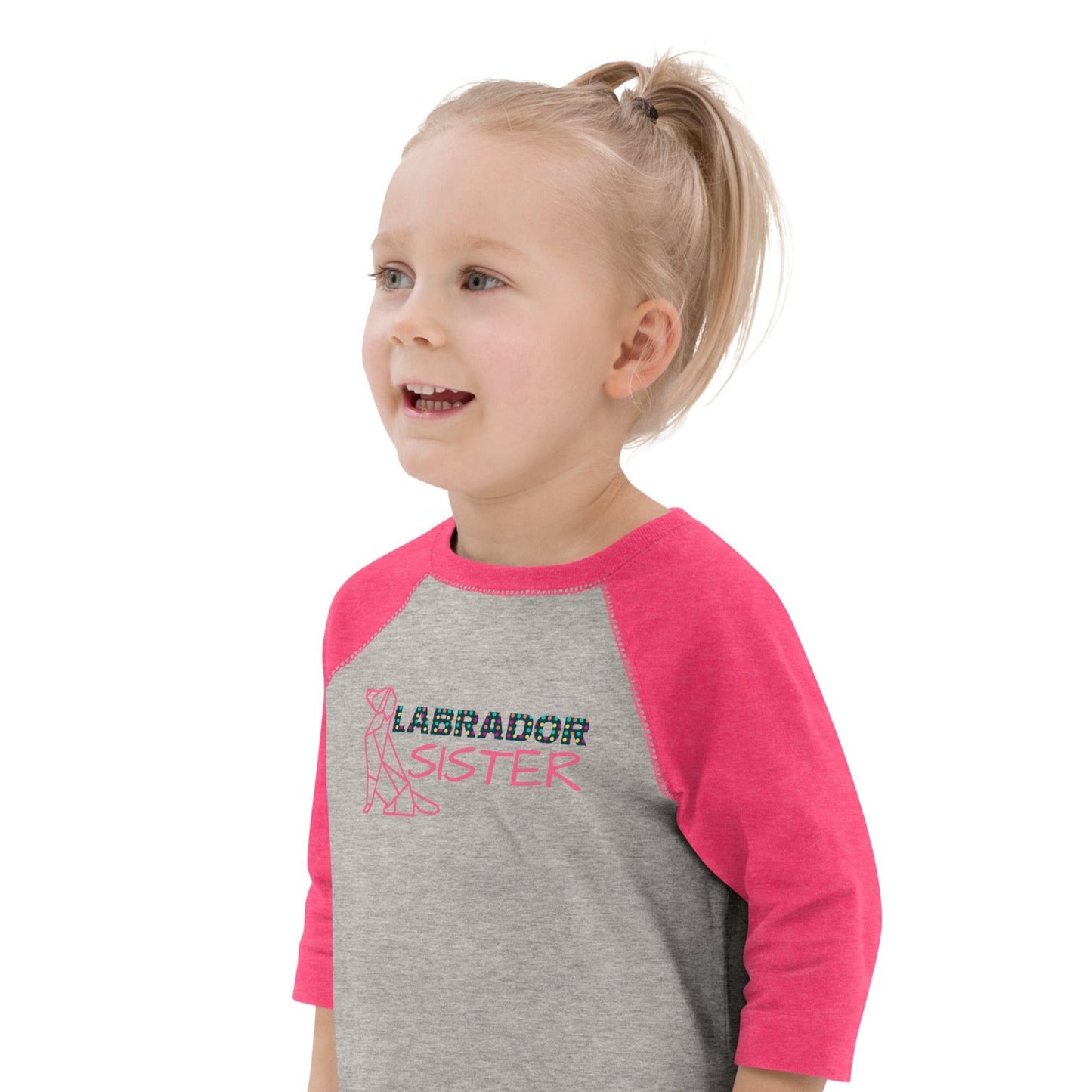 Labrador Sister Toddler Raglan Shirt