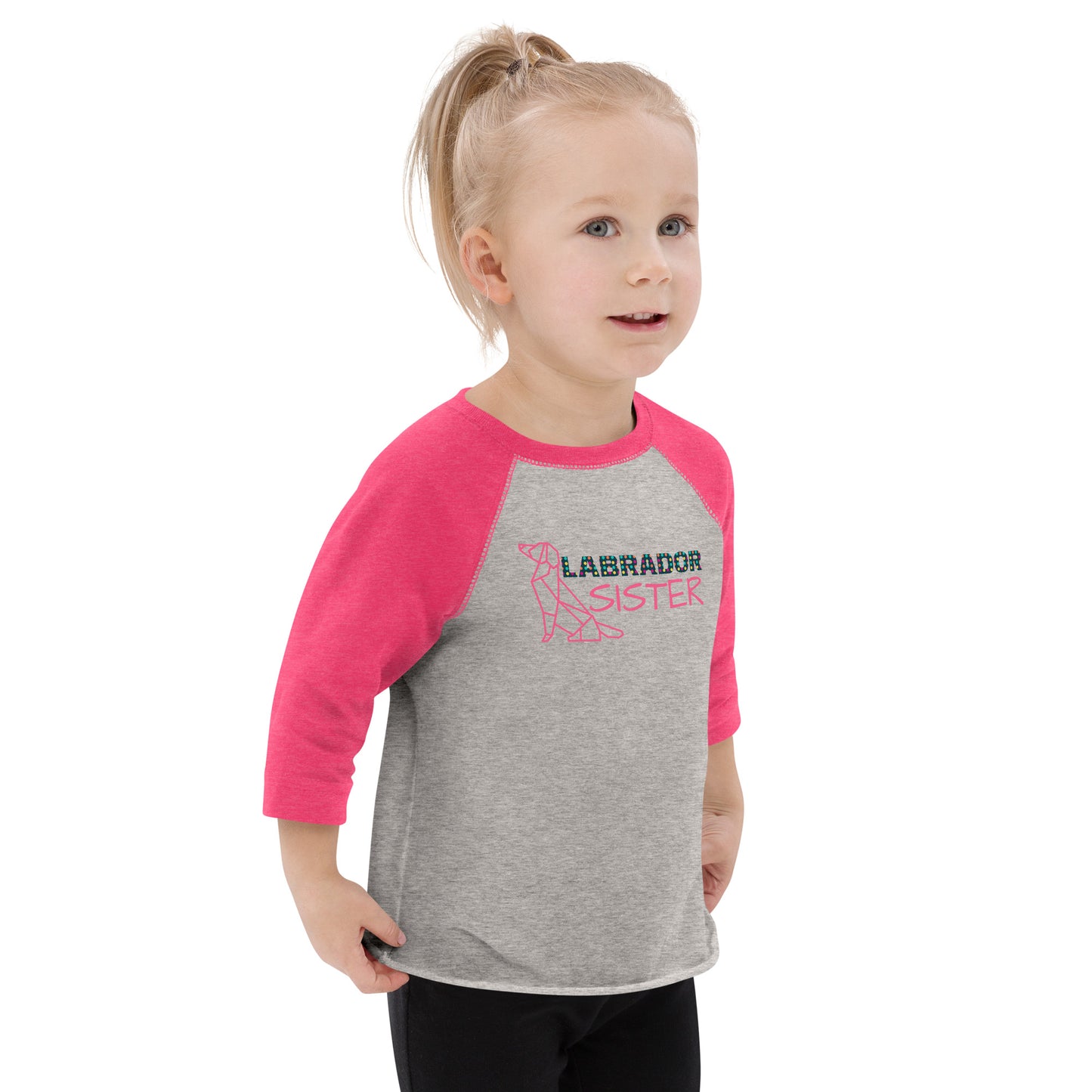 Labrador Sister Toddler Raglan Shirt