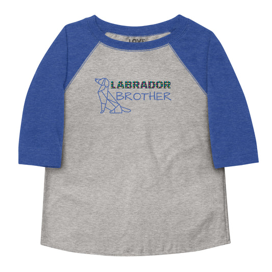 Labrador Brother Toddler Raglan Shirt