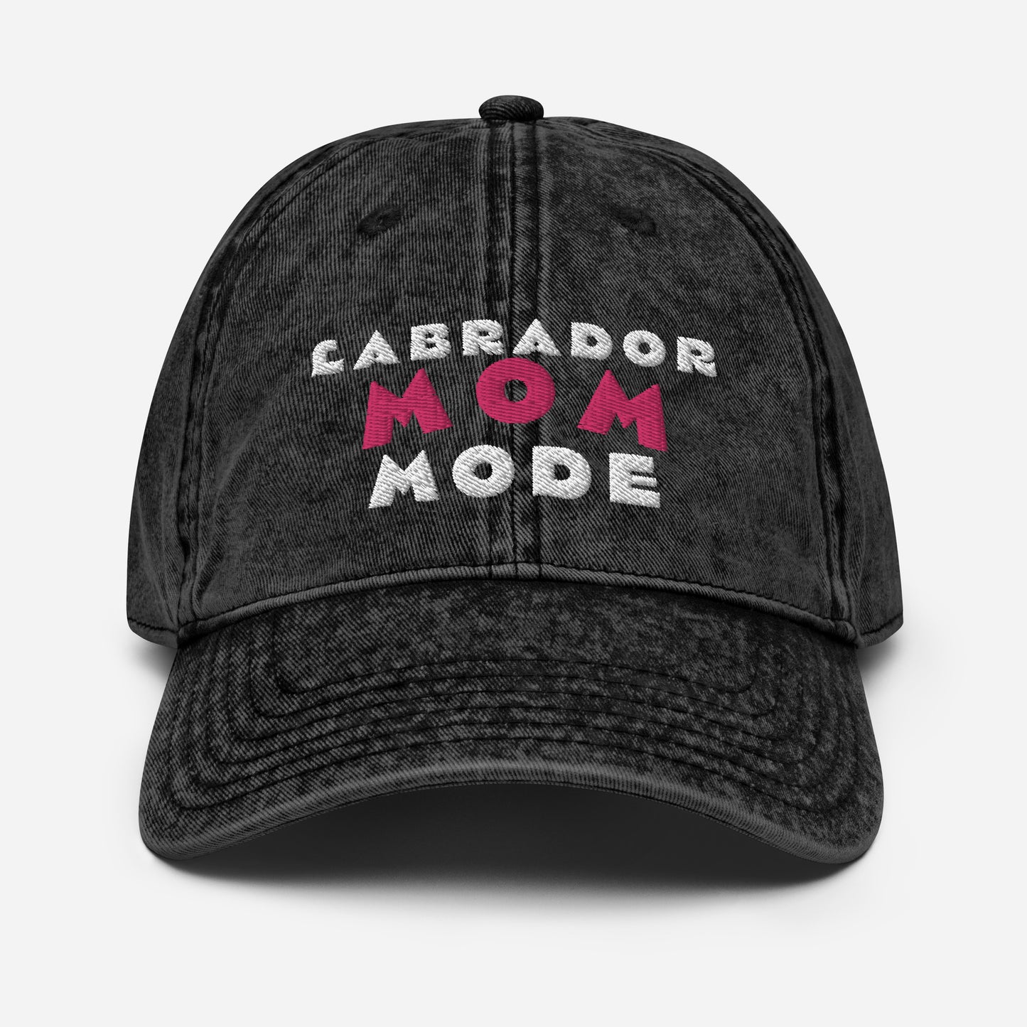 Labrador Mom Mode Vintage Cotton Twill Cap