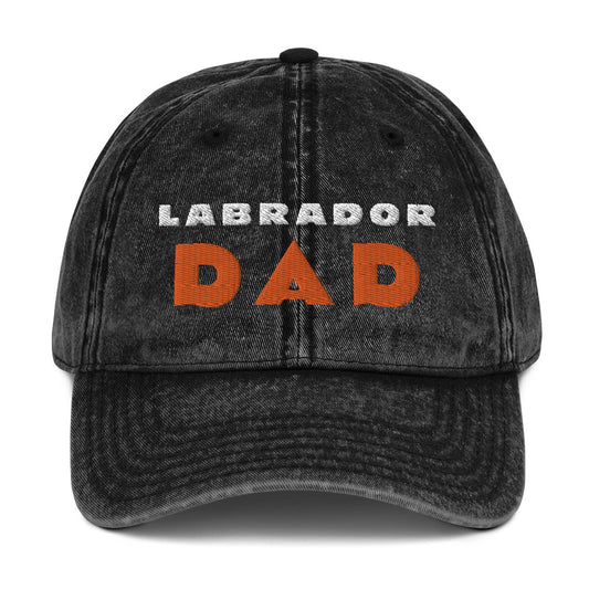 Labrador Dad Vintage Cotton Twill Cap