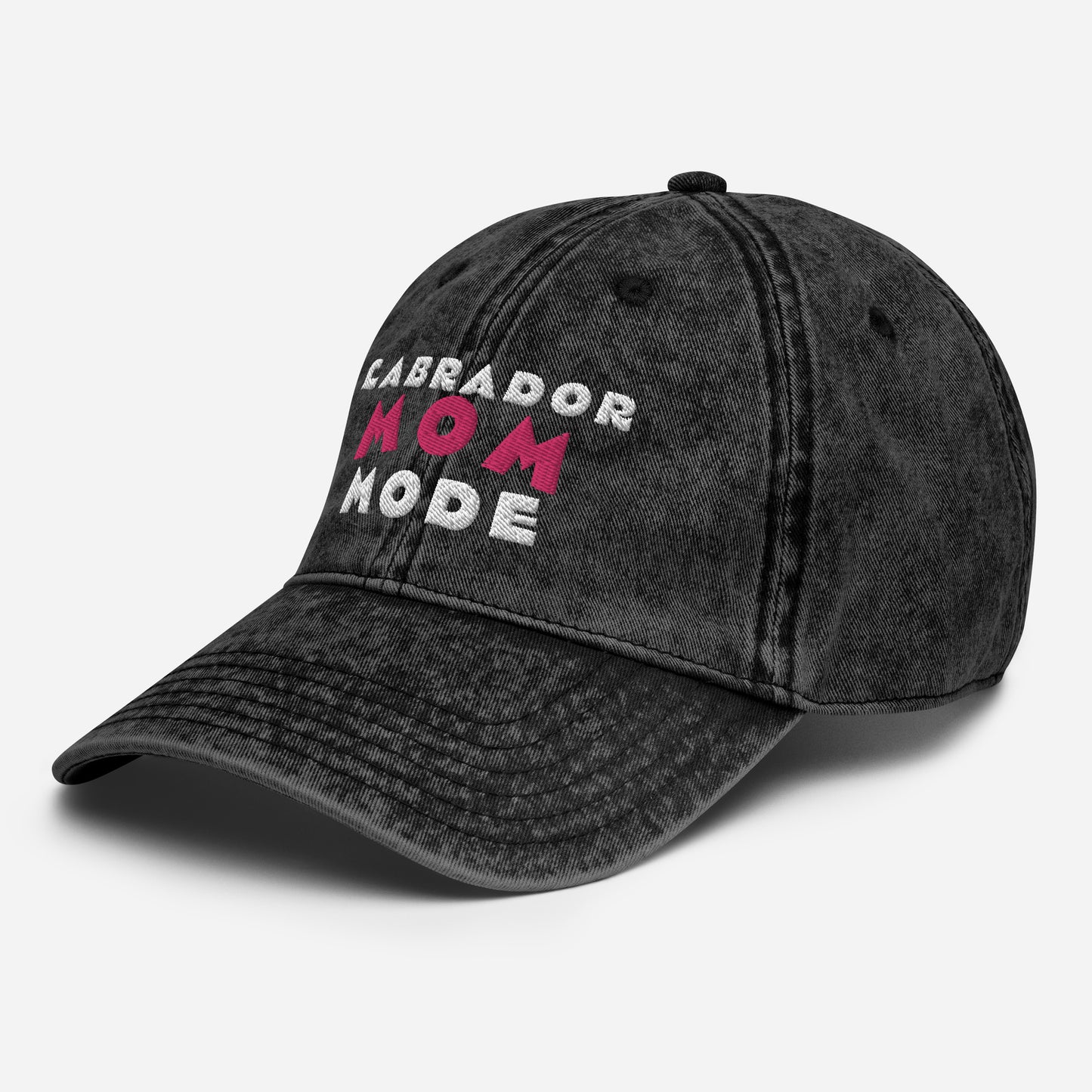 Labrador Mom Mode Vintage Cotton Twill Cap