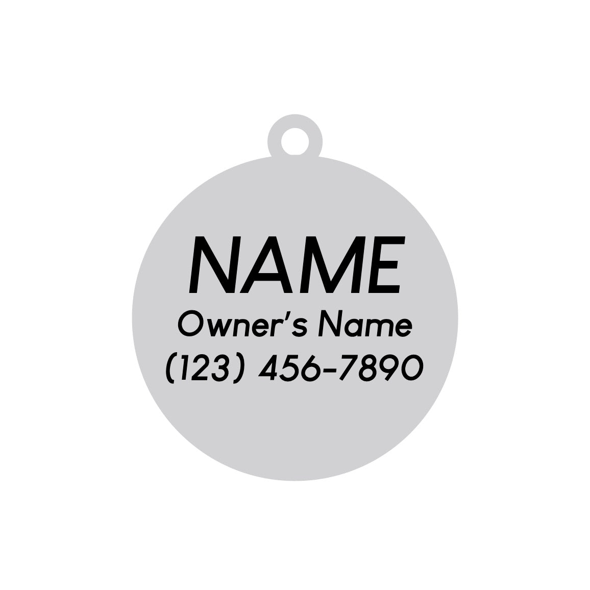 Yin Yang Pet ID Tag - 3 Red Rovers