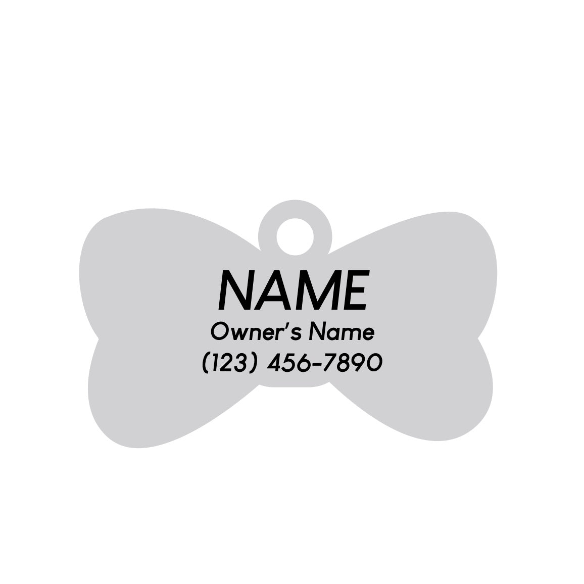 Bowtie Pet ID Tag - 3 Red Rovers