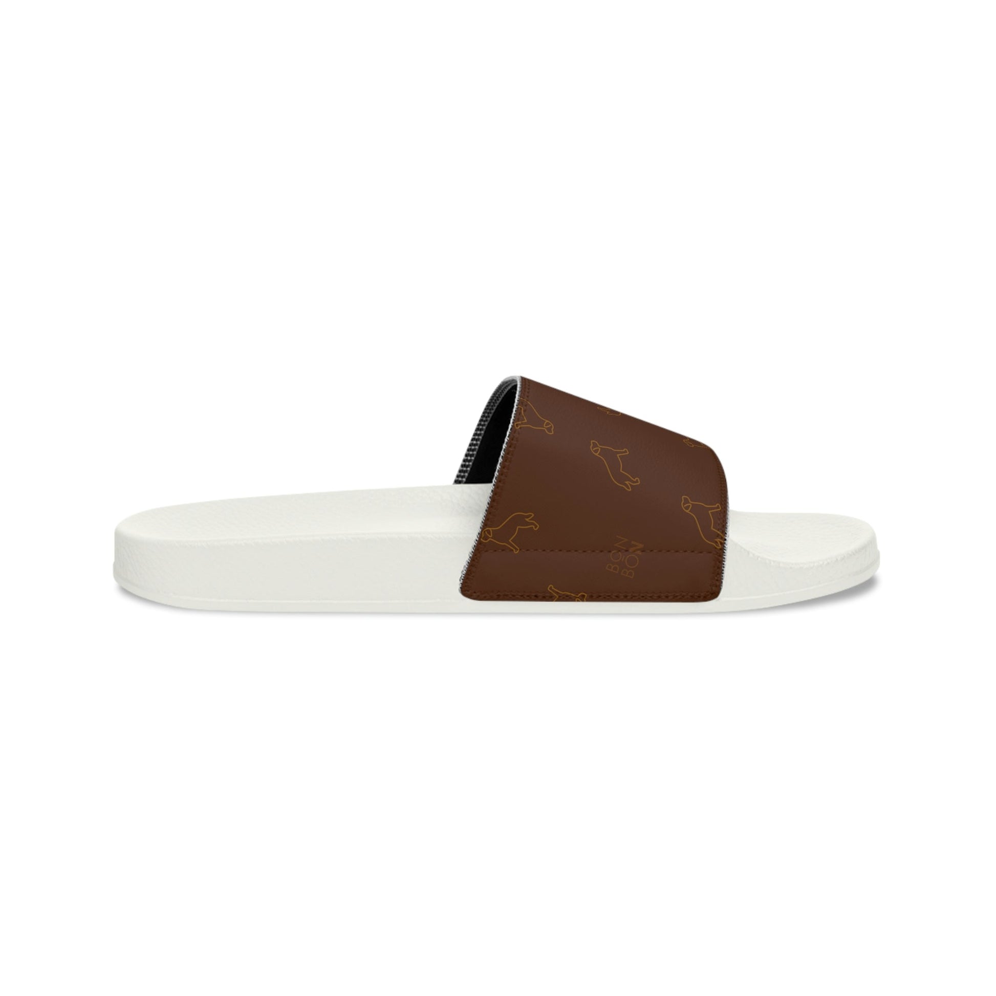 Labrador Retriever Women's Slide Sandals - Chocolate - 3 Red Rovers