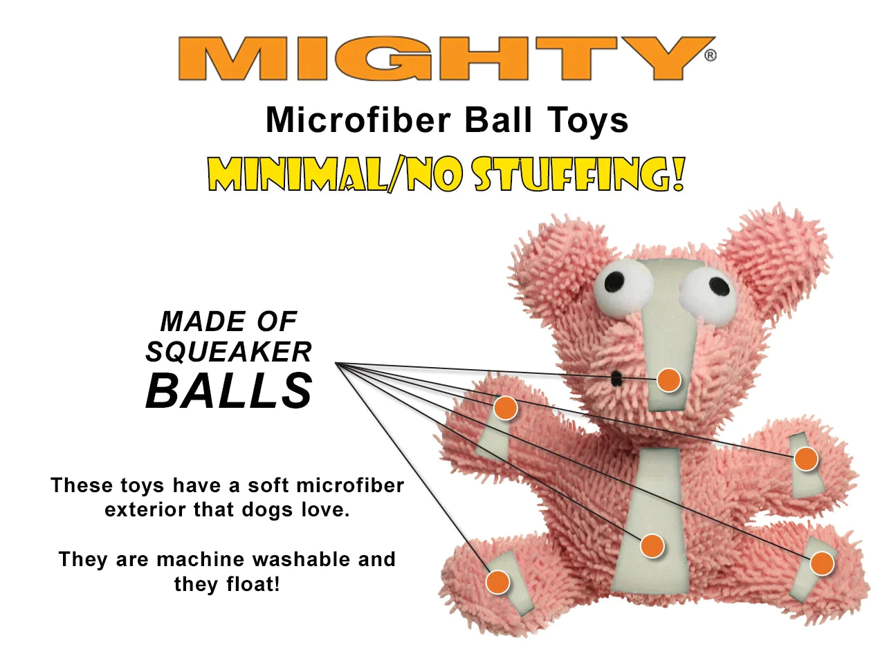 Mighty Microfiber Ball - Lobster Tough Toy