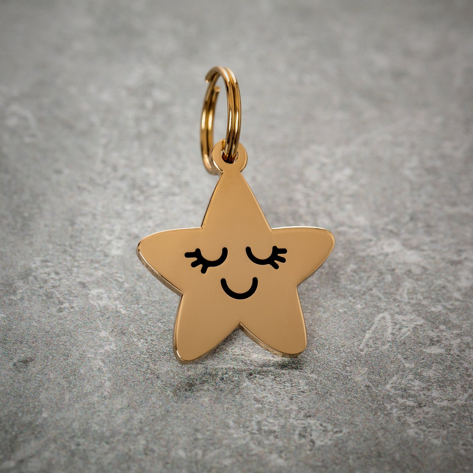 Smiling Star Pet ID Tag - 3 Red Rovers