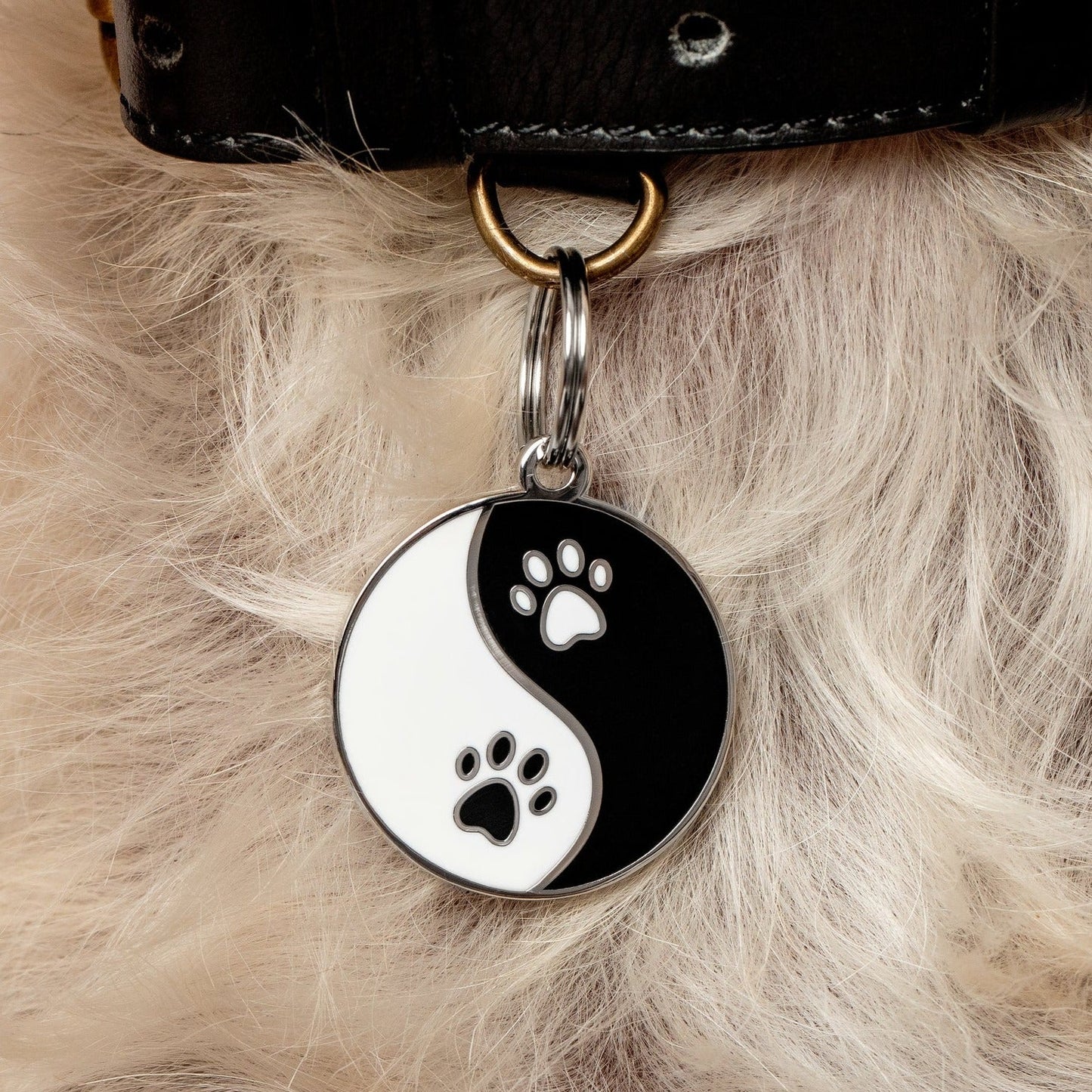 Yin Yang Pet ID Tag - 3 Red Rovers