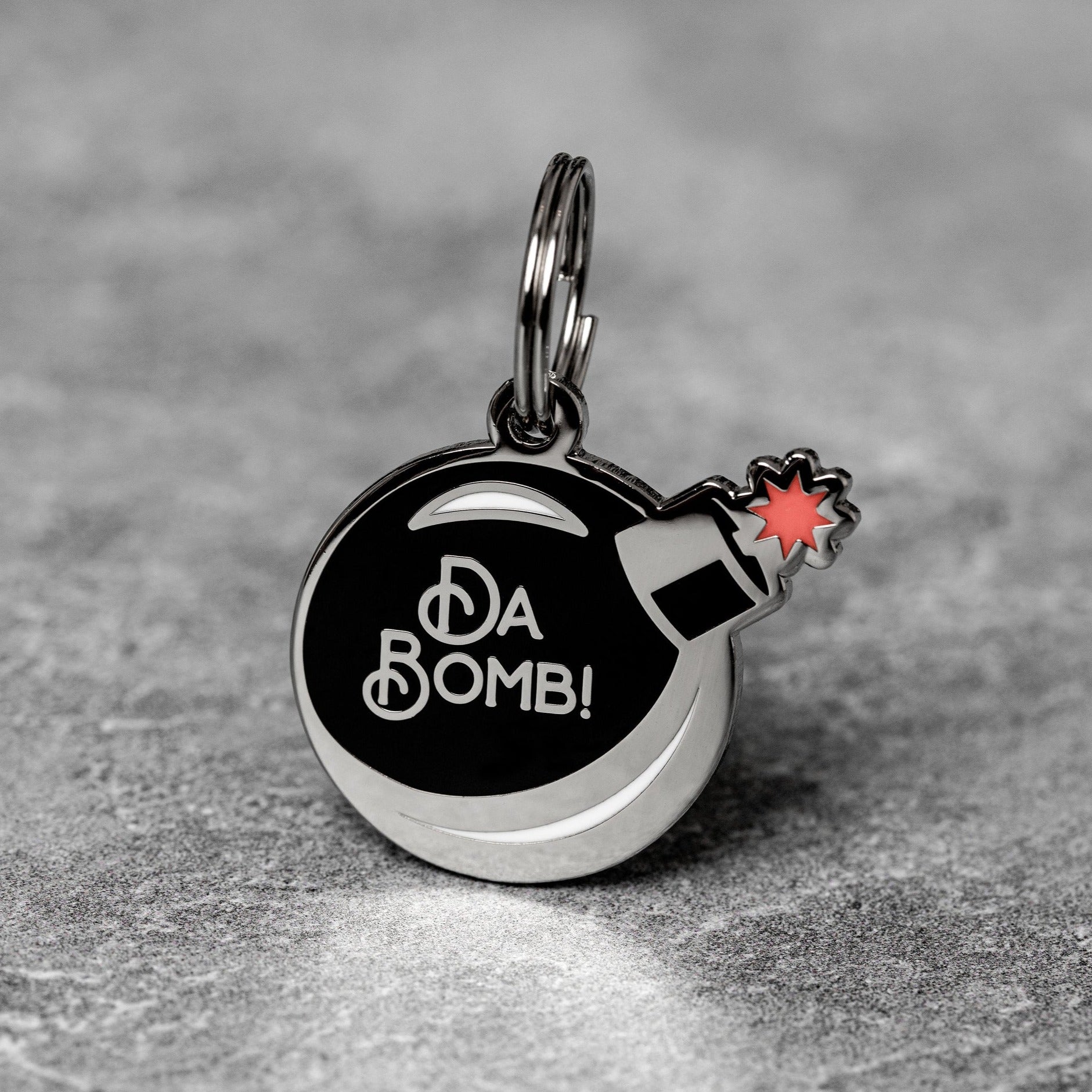 Da Bomb Pet ID Tag - 3 Red Rovers