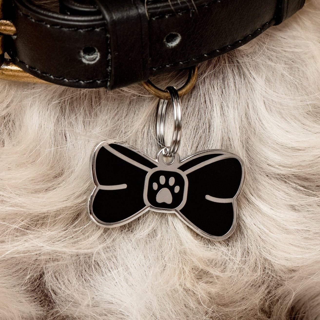 Bowtie Pet ID Tag - 3 Red Rovers