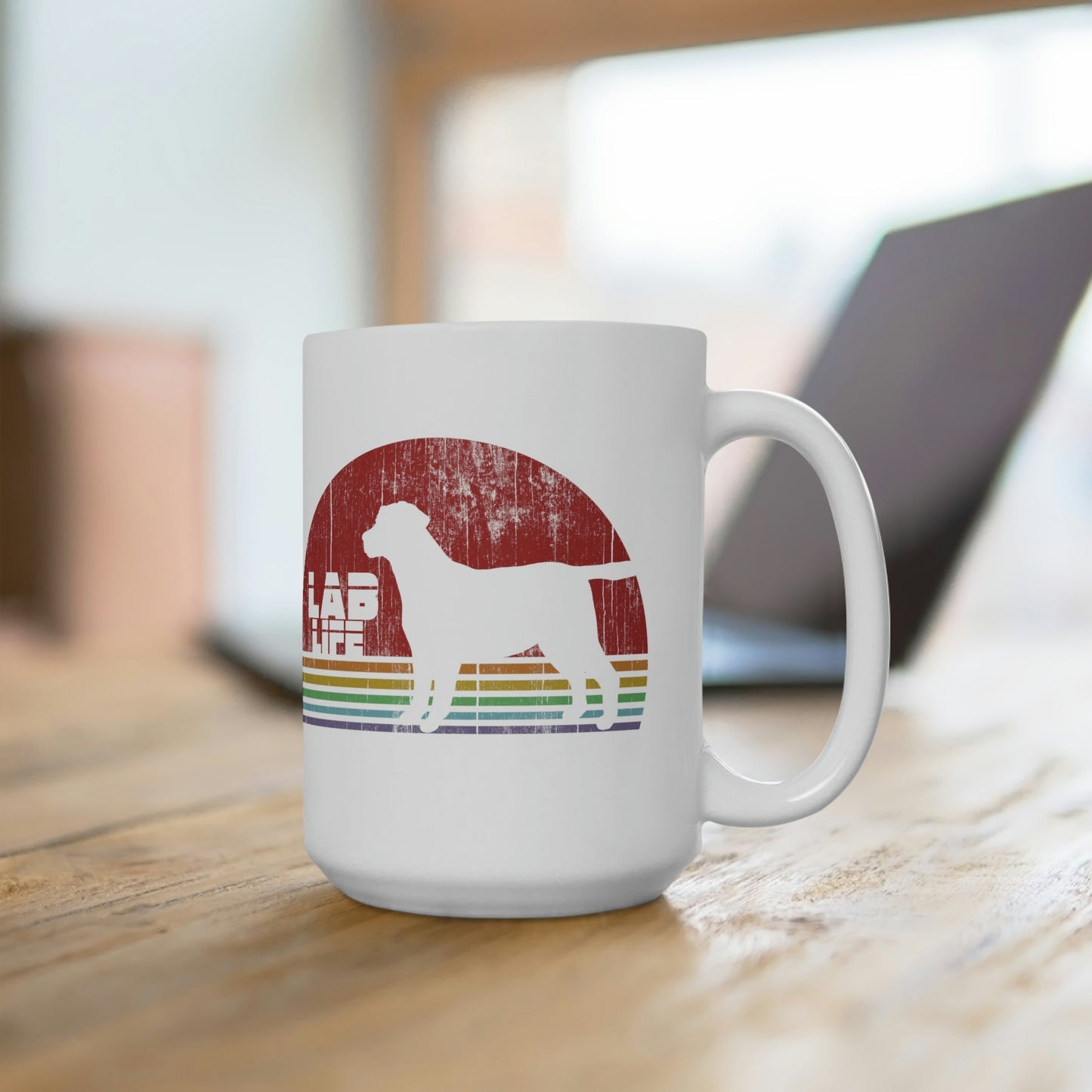 Labrador Retriever (Lab) Life Ceramic 15oz Mug - 3 Red Rovers