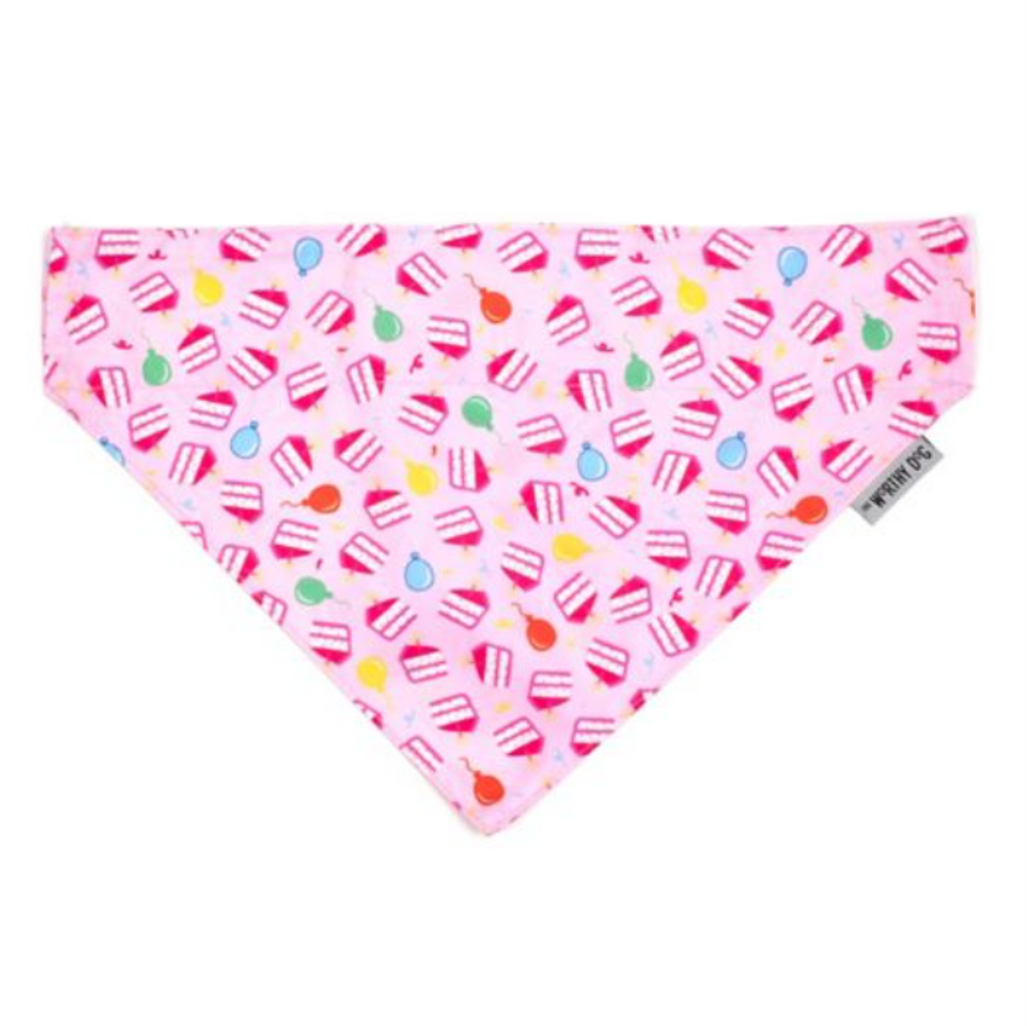 Birthday Pink Slip-On-Collar Bandana - 3 Red Rovers