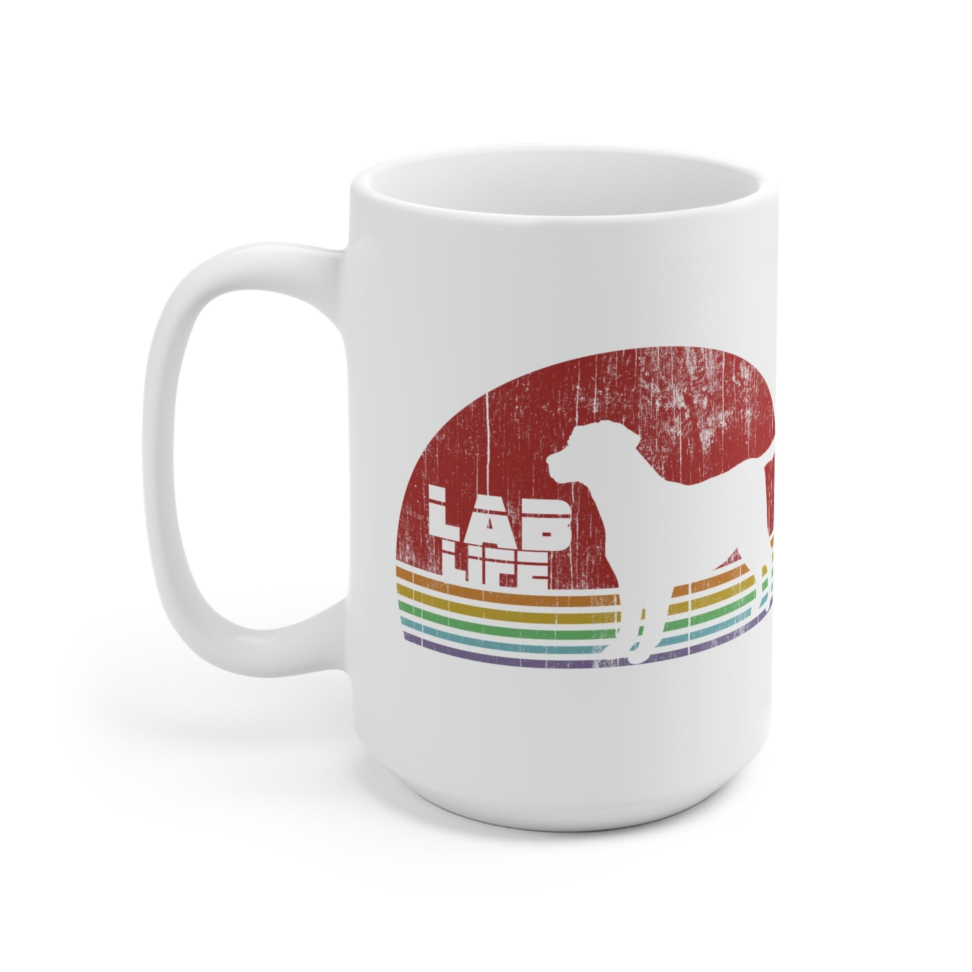 Labrador Retriever (Lab) Life Ceramic 15oz Mug - 3 Red Rovers